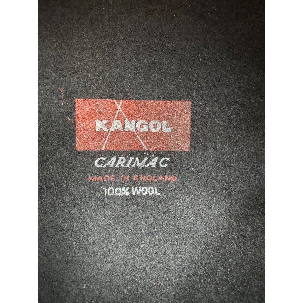 Kangol Carimac 100% Wool Black Flat Cap Made In England Size L - Picture 4 of 9